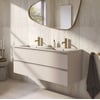 Ben Tendenza badmeubel incl. mat beige keramische wastafel 122,7x46x51,5cm zand