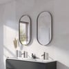 Ben Vita Spiegel 40x4x80 cm Geborsteld Metal Black