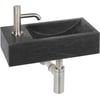 Ben Venetia fonteinset Links Hardsteen/RVS