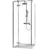 Ben Vivid Draaideur links 80x200 cm Chroom Helder Glas