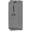 Ben Vivid Draaideur rechts 120x200 cm Chroom Grijs Glas