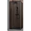 Ben Vivid Draaideur links 80x200 cm Mat Zwart Grijs Glas