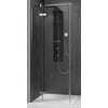 Ben Vivid Draaideur links 100x200 cm Geborsteld Nikkel Helder Glas