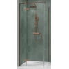 Ben Vivid Draaideur links 90x200 cm Geborsteld Koper Helder Glas