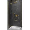 Ben Vivid Draaideur links 90x200 cm Geborsteld Messing Helder Glas