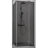 Ben Vivid Draaideur rechts 120x200 cm Geborsteld Zwart Grijs Glas