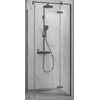 Ben Vivid Draaideur rechts 100x200 cm Geborsteld Zwart Helder Glas