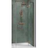 Ben Vivid Draaideur rechts 90x200 cm Geborsteld Koper Helder Glas