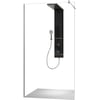 Ben Vivid Inloopdouche 140x200 cm Geborsteld Nikkel Helder Glas
