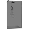 Ben Vivid Inloopdouche 90x200 cm Chroom Grijs Glas