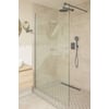 Ben Vivid Inloopdouche 120x200 cm Geborsteld Zwart Helder Glas