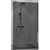 Ben Vivid Inloopdouche 100x200 cm Geborsteld Zwart Grijs Glas