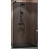 Ben Vivid Inloopdouche 100x200 cm Mat Zwart Grijs Glas