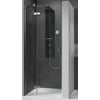 Ben Vivid Nisdraaideur links 80x200 cm Geborsteld Nikkel Helder Glas