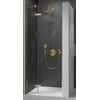 Ben Vivid Nisdraaideur links 80x200 cm Geborsteld Messing Helder Glas