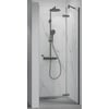 Ben Vivid Nisdraaideur rechts 80x200 cm Geborsteld Zwart Helder Glas