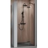 Ben Vivid Nisdraaideur rechts 80x200 cm Mat Zwart Helder Glas