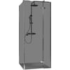 Ben Vivid Zijwand 120x200 cm Chroom Grijs Glas
