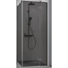 Ben Vivid Zijwand 100x200 cm Geborsteld Zwart Grijs Glas