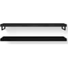 Looox Wooden Base Shelf Duo Wastafelblad 160x46x7 cm Black