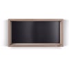 Looox Wooden Collection wand box met achterplaat mat zwart eiken/mat zwart