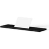 Looox Wooden Bath Shelf Badplank 69x20x2 cm Black / Matt White