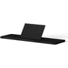Looox Wooden Bath Shelf Badplank 69x20x2 cm Black