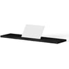 Looox Wooden Bath Shelf Badplank 88x20x2 cm Black / Matt White
