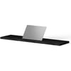 Looox Wooden Bath Shelf Badplank 88x20x2 cm Black / RVS