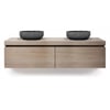 Looox Wood Wooden Drawer Box 160x46x45 cm Old Grey