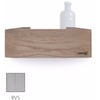 Looox Wooden Collection shelf box met bodemplaat rvs geborsteld eiken/geborsteld rvs