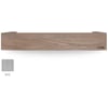 Looox Wooden Collection shelf box met bodemplaat rvs geborsteld eiken/geborsteld rvs