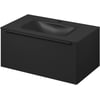 Saniselect Xanti Badmeubelset 80,5x48,7x36 cm Mat Zwart