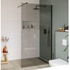 Saniselect modella Glaswand voor montageset 120x210 cm Grijs Glas