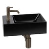 Ben Stelvio fonteinset mat zwart keramiek incl. gunmetal kraan links