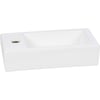 Saniselect Parvus Fontein 1 kraangat Links 36x18x9 cm Wit