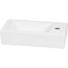 Saniselect Parvus Fontein 1 kraangat Rechts 36x18x9 cm Wit