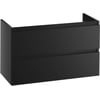 Saniselect Guarda Wastafelonderkast excl. greep 100x39,5x60 cm Zijdeglans Zwart