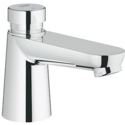 Grohe zelfsluiten Euroeco Cosmopolitan T kraan blauw/rood