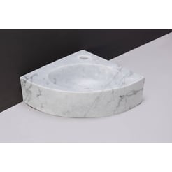 Forzalaqua Turino Fontein 1 KRG 30x30x10 cm Carrara Marmer Gepolijst