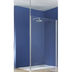 Ben Care Walk-In Douchewand 100x200cm Mat zilver / Helder glas