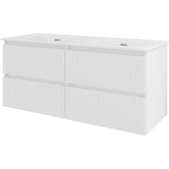 Saniselect Meubelset 120x46x54 cm Hoogglans Wit