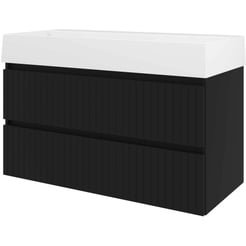 Saniselect Meubelset 100x46x65 cm Mat Zwart