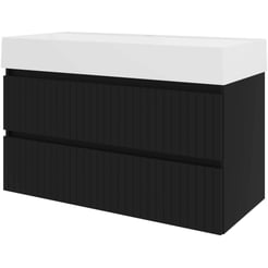 Saniselect Meubelset 100x46x65 cm Mat Zwart