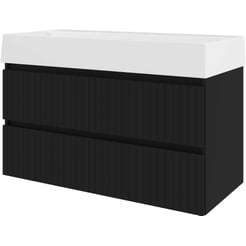 Saniselect Meubelset 100x46x65 cm Mat Zwart
