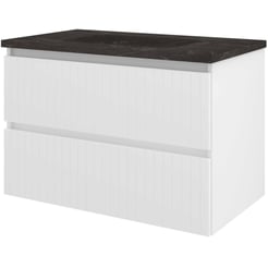 Saniselect Meubelset 80x46x54,5 cm Hoogglans Wit