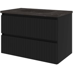Saniselect Meubelset 80x46x54,5 cm Mat Zwart