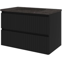 Saniselect Meubelset 80x46x54,5 cm Mat Zwart