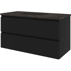 Saniselect Meubelset 100x46x54 cm Mat Zwart