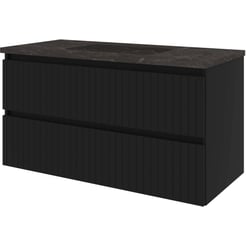 Saniselect Meubelset 100x46x54 cm Mat Zwart